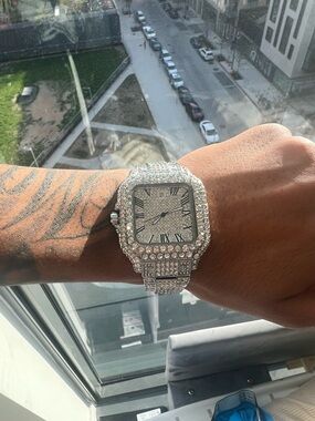 Vvs1 Moissanite Silver Watch